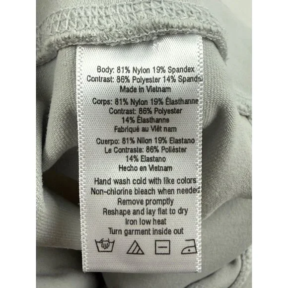 Alo High Waist Moto Long Legging In Alloy Matte/Glossy Panels Size M - Picture 6 of 11